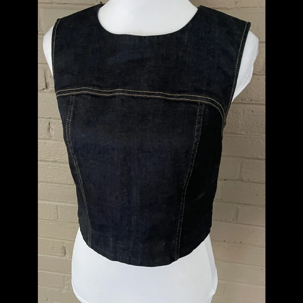 7 for all Mankind  Denim crop top  S